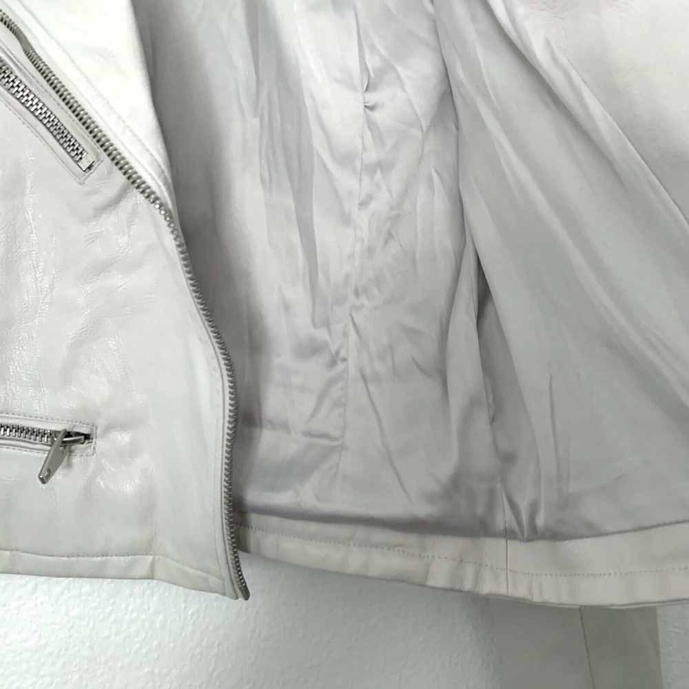BLANKNYC Gray Zip Faux Leather Moto Jacket - Picture 8 of 9